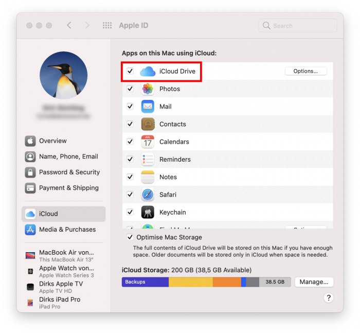 Icloud drive apple best sale watch