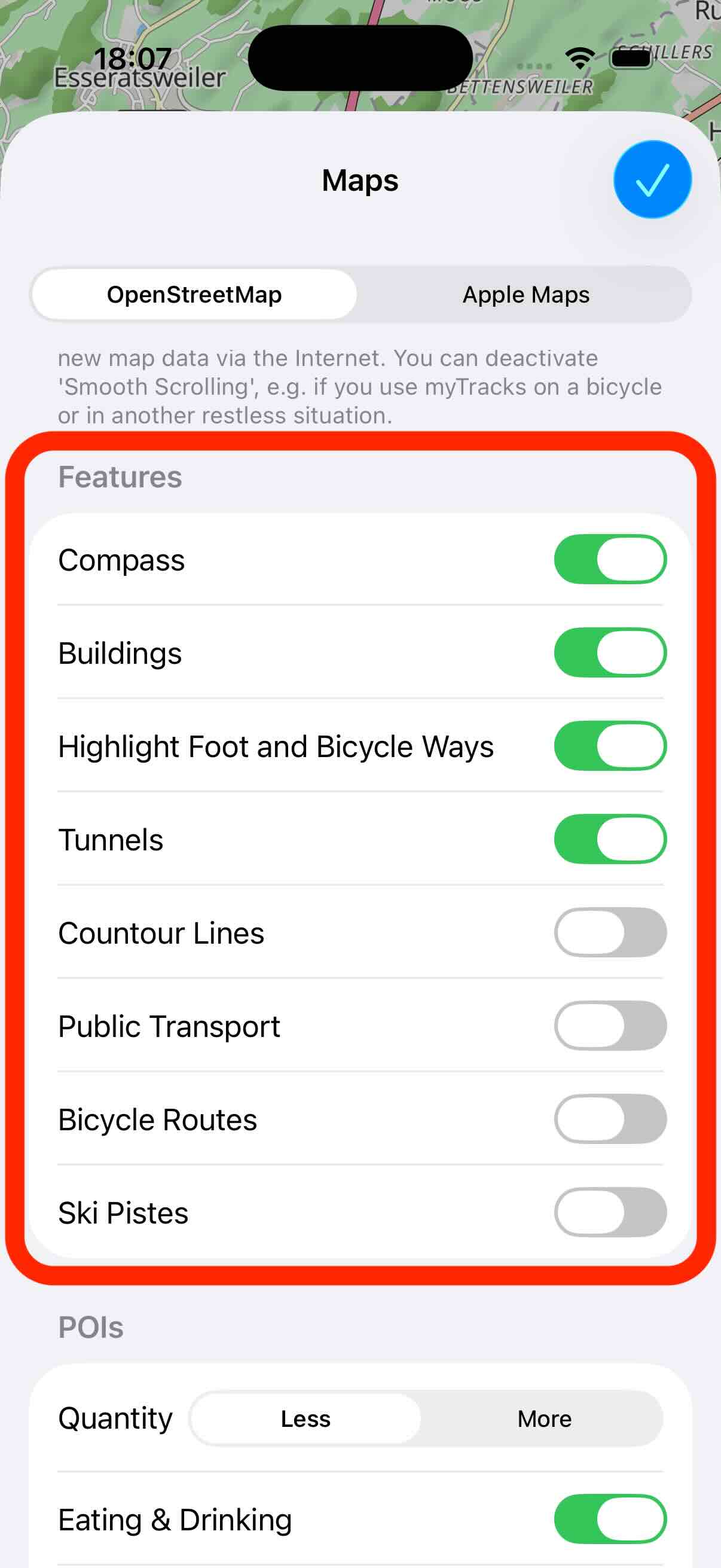 OSM features