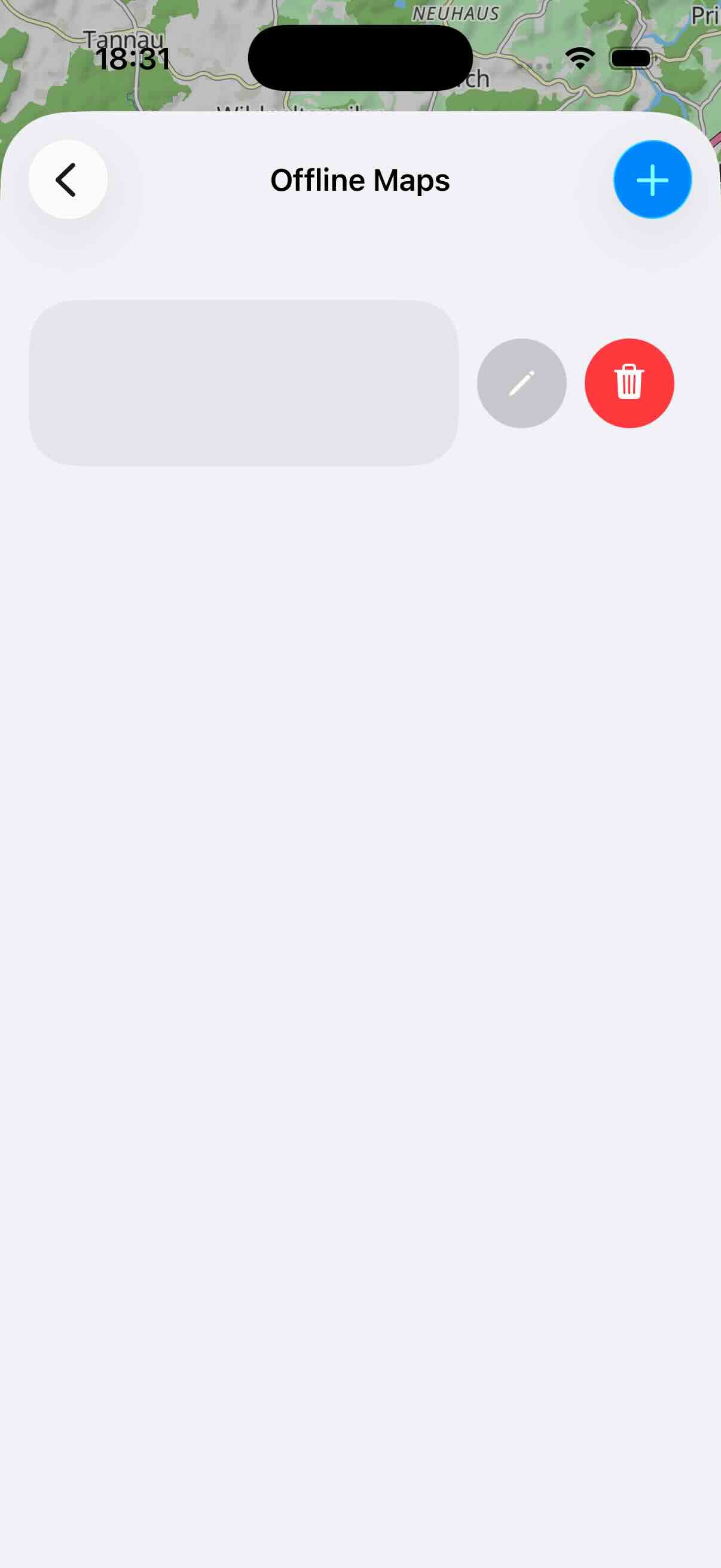 OSM offline delete