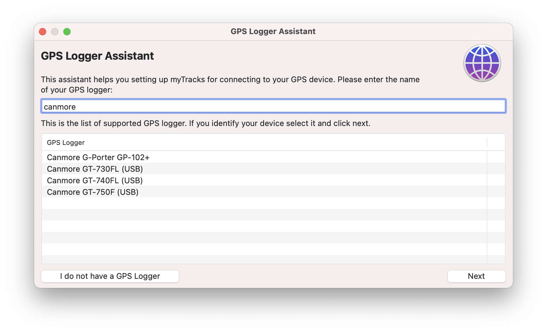Select GPS Logger Device